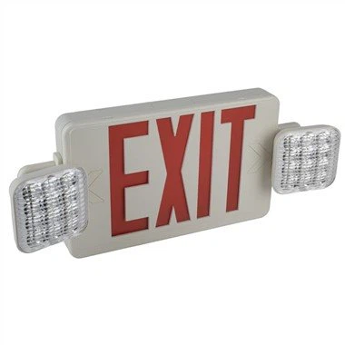 Cutie luminoasă standard roșu EXIT cu dublu cap