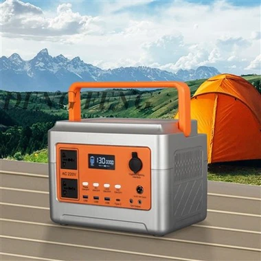 Centrală electrică portabilă 600W Generator solar Baterie de rezervă cu litiu cu 2*220V AC 3* ieșire USB Tip-C Lumină LED pentru camping în aer liber