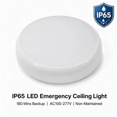 Plafoniera de urgență cu LED IP65 Baterie de rezervă 3W AC90-280V